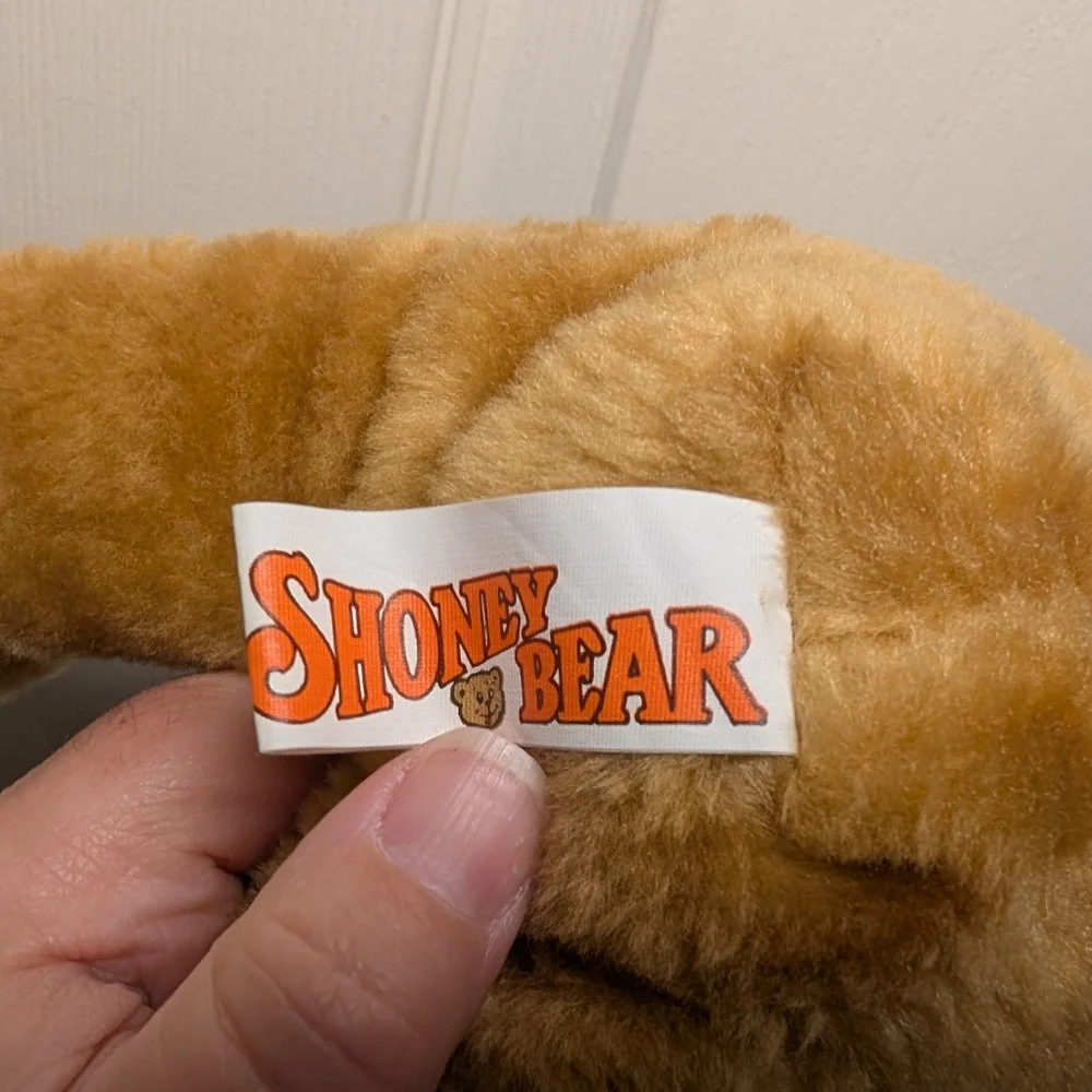 1986 Vintage Shoney's 11” Plush Bear Stuffed Animal Restaurant